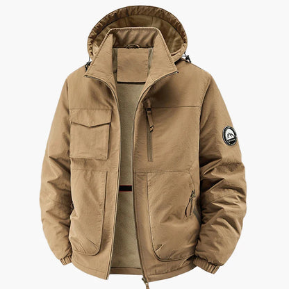 Herren Outdoor Winterjacke mit Kapuze – Robuste Freizeitjacke für Herbst & Winter