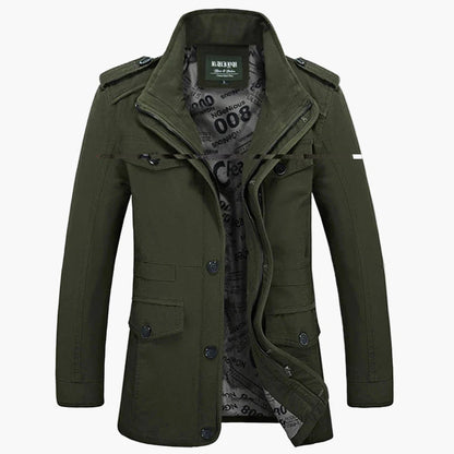 Herren Militärstil Freizeitjacke – Modische Outdoor Übergangsjacke