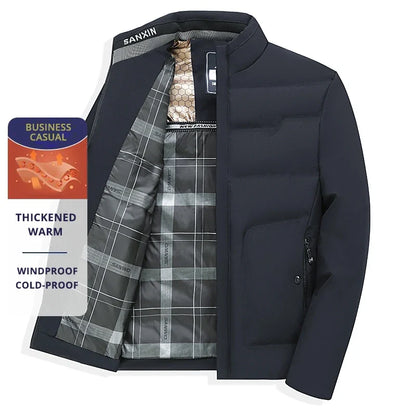 Herren Business Casual Winterjacke – Winddicht, Kälteschutz, Alltag & Büro