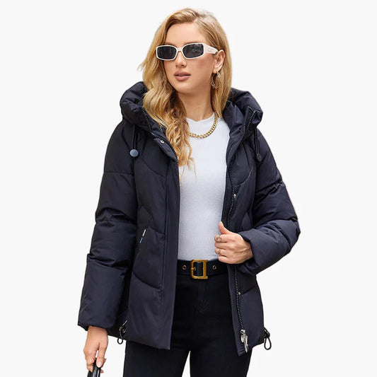 Damen Winter Steppjacke mit Kapuze – Modische Freizeitjacke für kalte Tage