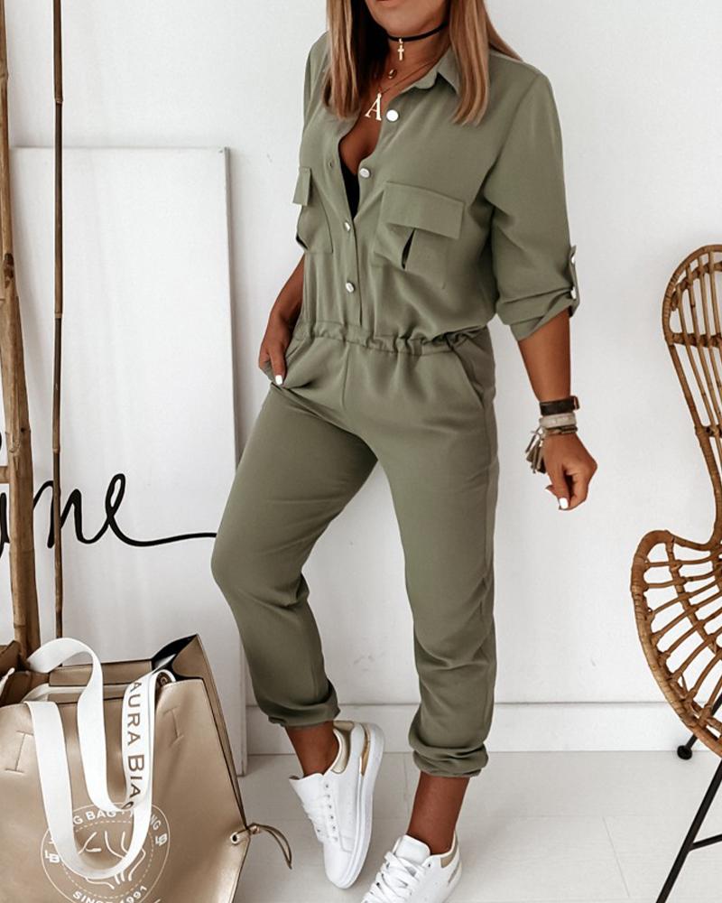 Damen Jumpsuit Freizeitmode mit sportlichem Stil – Eleganter Overall für Alltag und Ausgehen