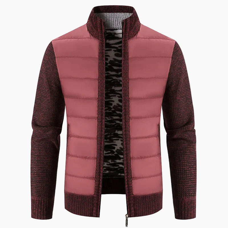 Herren Strickjacke mit Stehkragen – Modische Übergangsjacke für Alltag und Freizeit