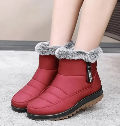 Sophie – Damen Winterstiefel mit doppeltem Reißverschluss und Fütterung