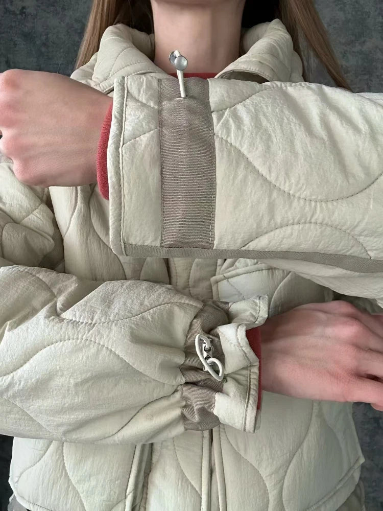 Damen Steppjacke im modernen Oversized-Look – Stilvolle Freizeitjacke für Herbst und Winter