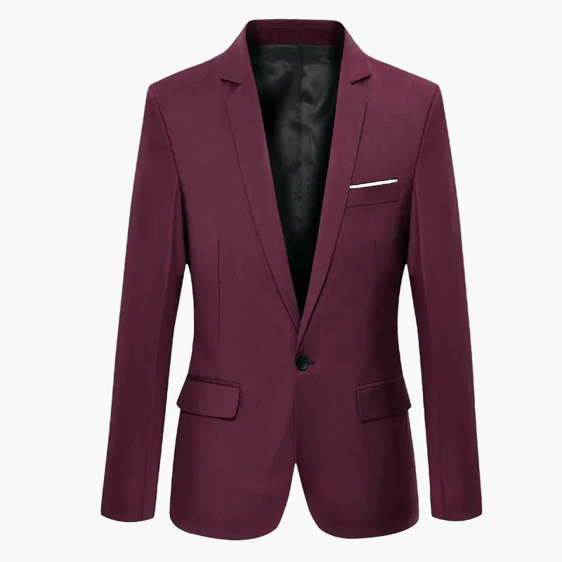 Herren Business Sakko – Klassischer Einreiher Blazer, Modernes Design, Ideal für Büro und festliche Anlässe