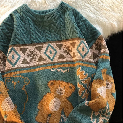 Elena - Hässlicher Weihnachtspulli - Niedlicher Bärenpullover für Paare