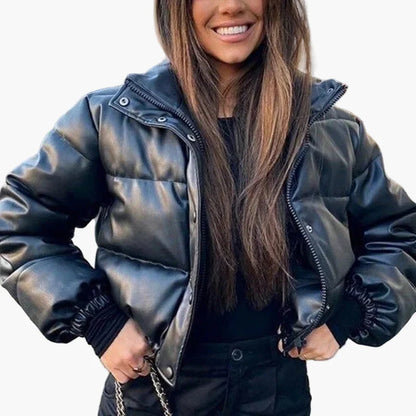 Damen Steppjacke Winter Pufferjacke Streetstyle Warm Outdoor