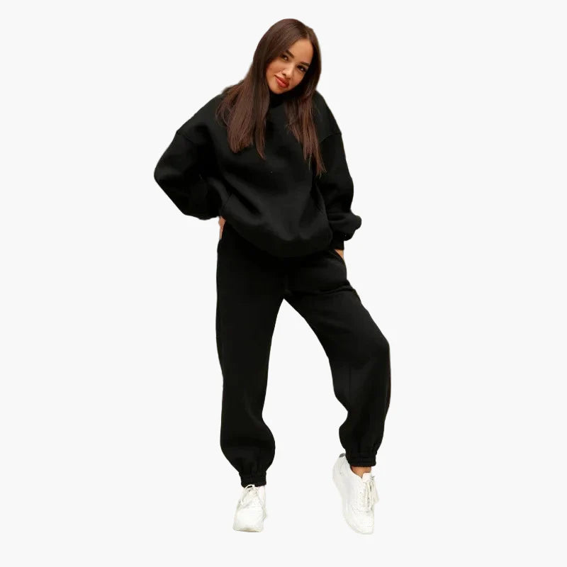 Damen Oversize Hoodie und Jogginghose Set – Lässiger Zweiteiler für Freizeit und Sport