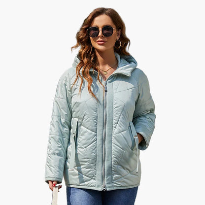 Damen Steppjacke Übergangsjacke Casual Alltag Komfort