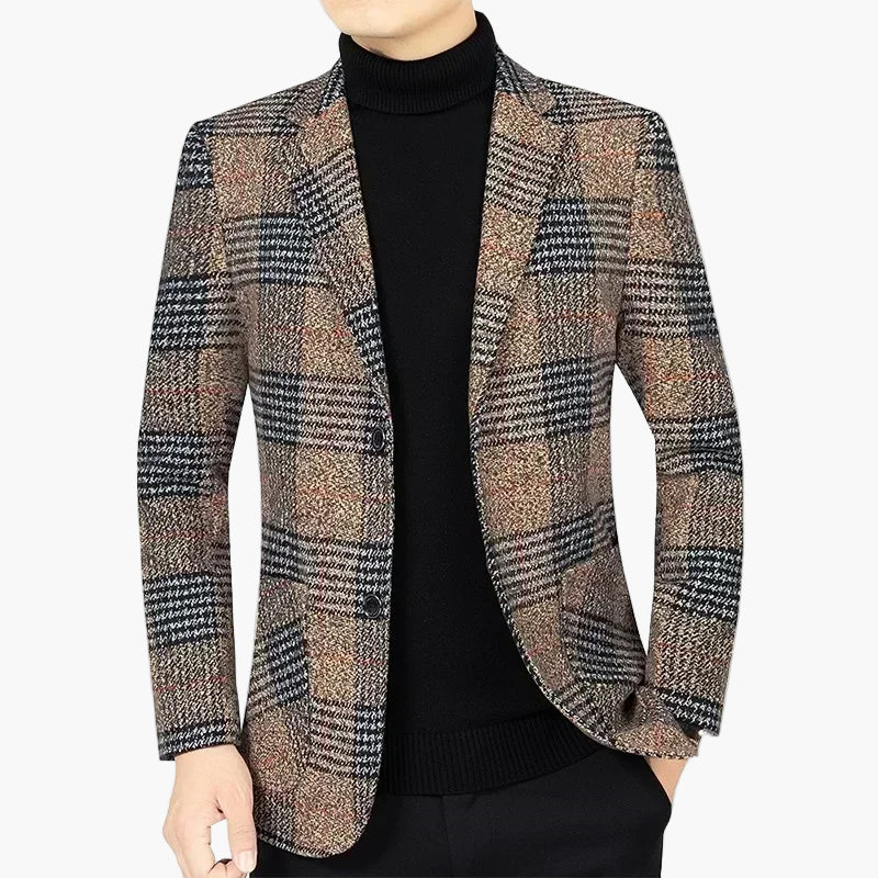Herren Modernes Karierter Blazer – Eleganter Freizeit- und Business-Look