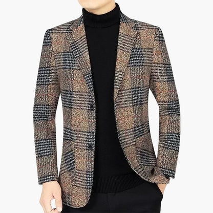 Herren Modernes Karierter Blazer – Eleganter Freizeit- und Business-Look