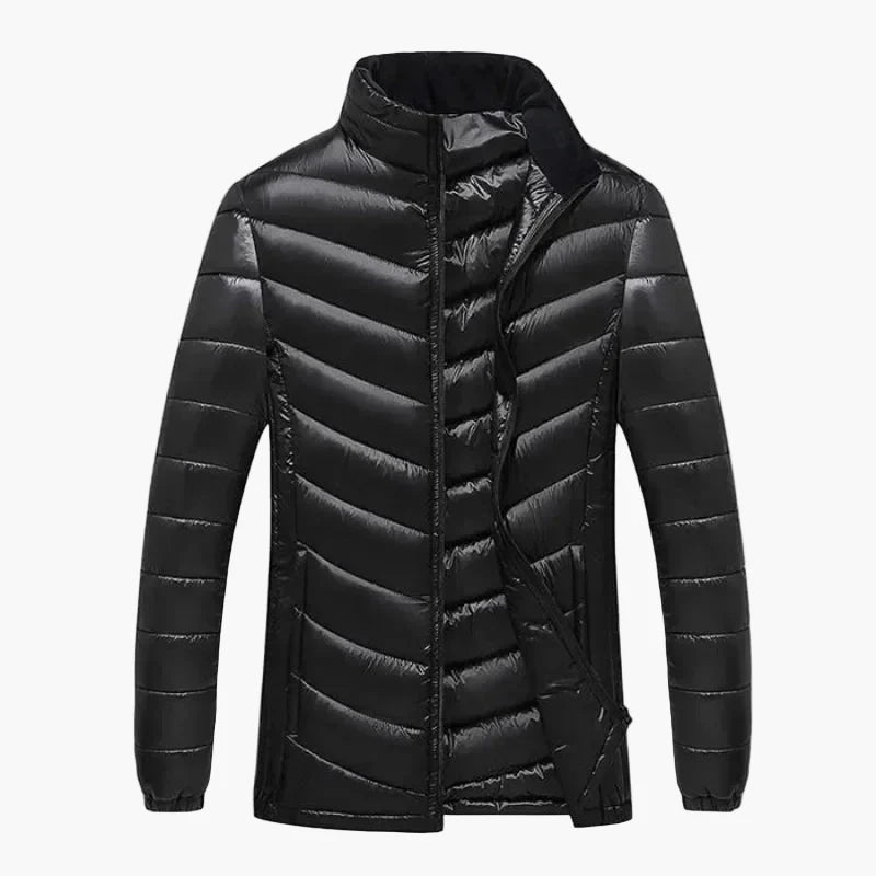 Herren Steppjacke Outdoor Winter Leicht Daunenoptik Plus Size