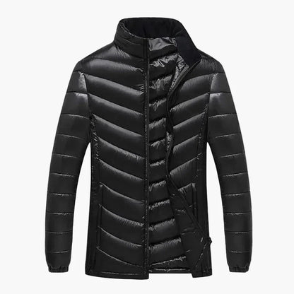 Herren Steppjacke Outdoor Winter Leicht Daunenoptik Plus Size