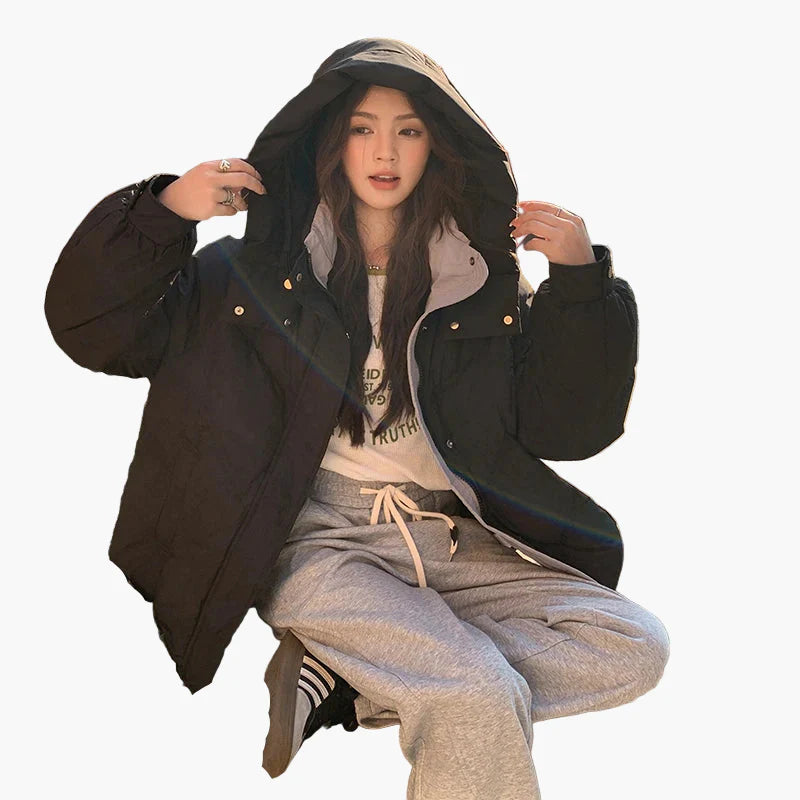 Damen Winter Steppjacke im Oversized-Look – Modisch & Warm für Alltag und Freizeit