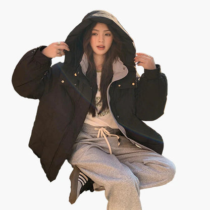 Damen Winter Steppjacke im Oversized-Look – Modisch & Warm für Alltag und Freizeit