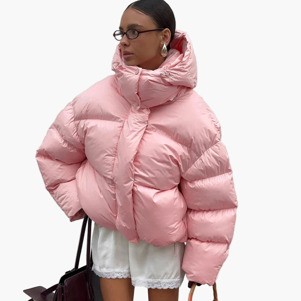 Damen Oversize Daunen Steppjacke – Modische Winterjacke für Freizeit & Alltag