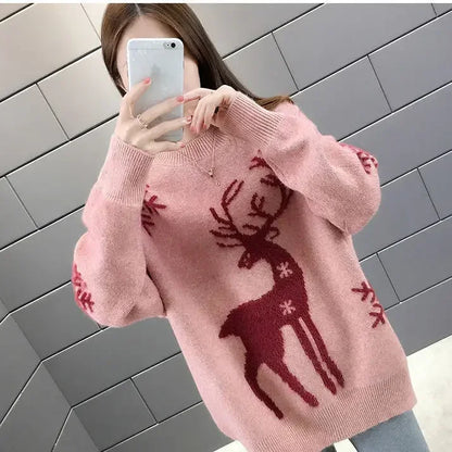 Laura - Hässlicher Weihnachtspulli - Locker gestrickter Pullover für Damen