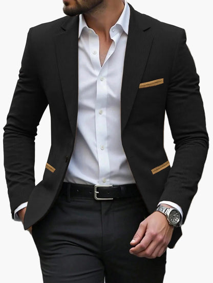 Herren Business Casual Blazer – Moderner Einreiher Sakko für Büro & Freizeit