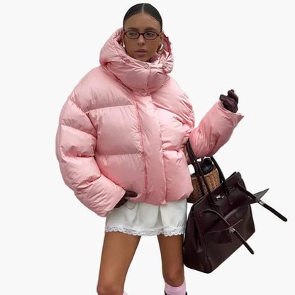 Damen Oversize Daunen Steppjacke – Modische Winterjacke für Freizeit & Alltag