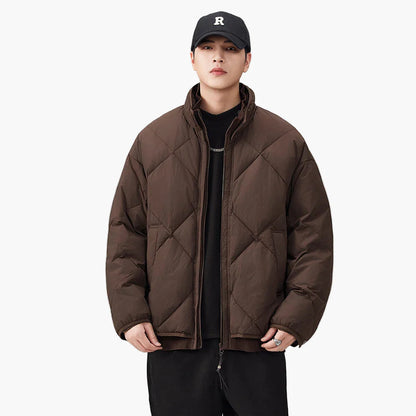 Herren Steppjacke im Oversized-Look für Freizeit und Alltag