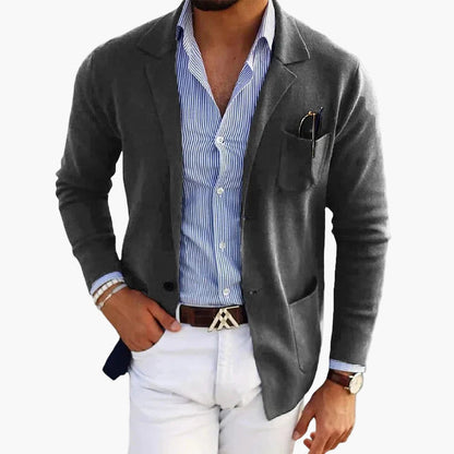 Herren Business Casual Sakko mit Reverskragen – Moderner Blazer für Büro & Freizeit