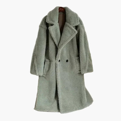 Damen Oversize Teddy Mantel – Modischer Winter-Look für elegante Wärme