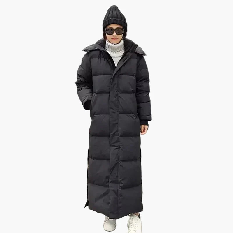 Damen Winter Steppmantel Lang – Warmer Outdoor Daunen-Look Mantel für kalte Tage