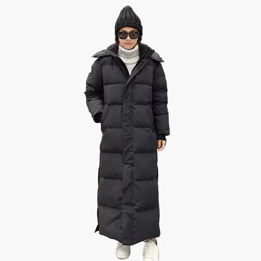 Damen Winter Steppmantel Lang – Warmer Outdoor Daunen-Look Mantel für kalte Tage