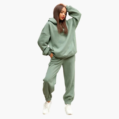 Damen Oversize Hoodie und Jogginghose Set – Lässiger Zweiteiler für Freizeit und Sport