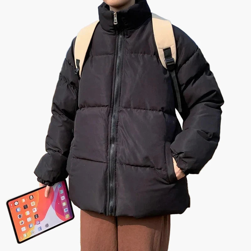 Herren Steppjacke im lässigen Streetwear-Stil – Winterjacke für Alltag, Schule & Freizeit