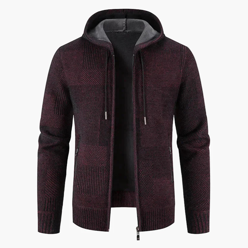 Herren Strickjacke mit Kapuze – Modische Winterjacke für Freizeit & Alltag