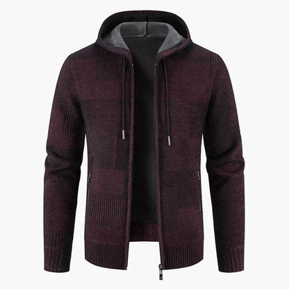 Herren Strickjacke mit Kapuze – Modische Winterjacke für Freizeit & Alltag