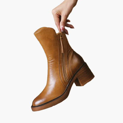 Damen Stiefelette mit Absatz – Eleganter Komfortschuh für Alltag & Büro