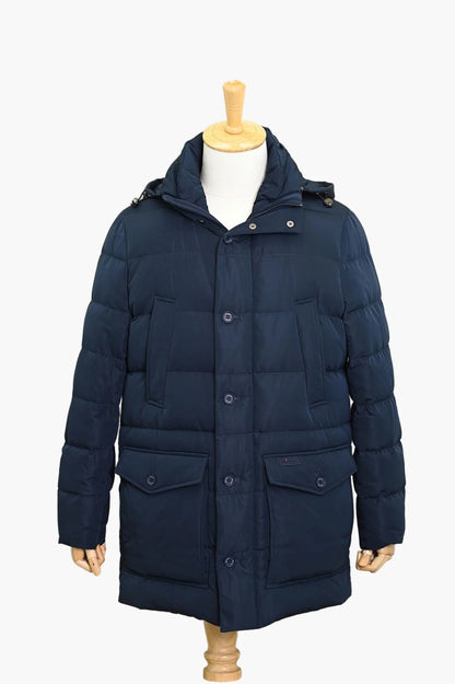 Herren Winter Steppmantel mit Kapuze – Eleganter Outdoor-Parka für kalte Tage