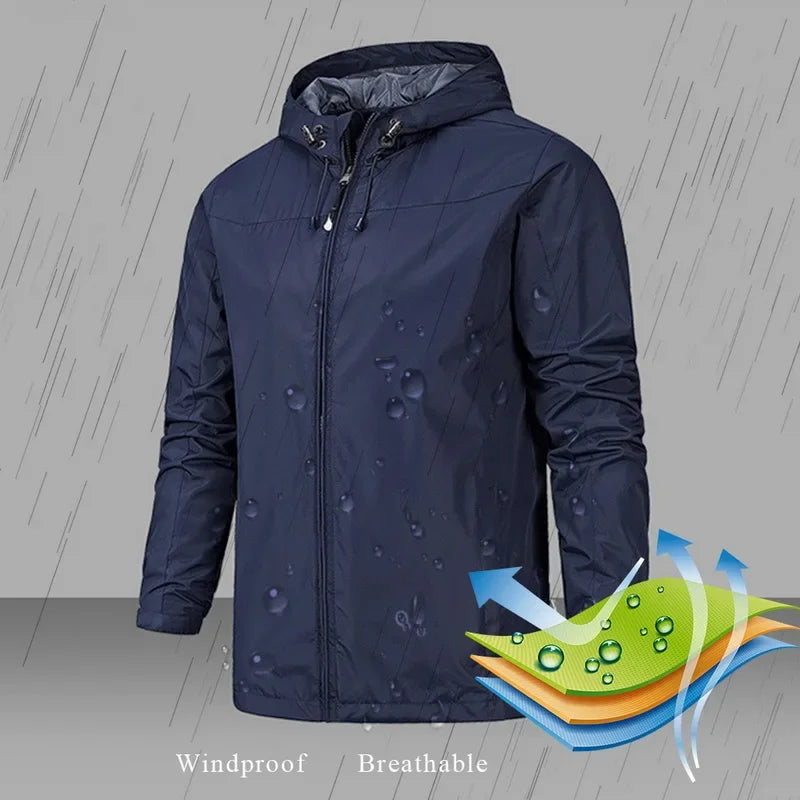 Lukas - Herren Outdoor-Windjacke für Frühling und Herbst - Wasserdicht und Atmungsaktiv