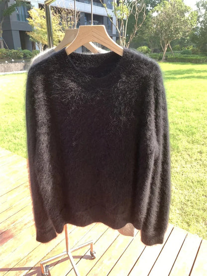 Damen Oversize Kuschel-Pullover im lässigen Stil – Ideal für Herbst und Winter