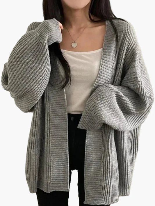 Damen Strick-Cardigan Oversized – Lässig & Bequem für Alltag und Freizeit