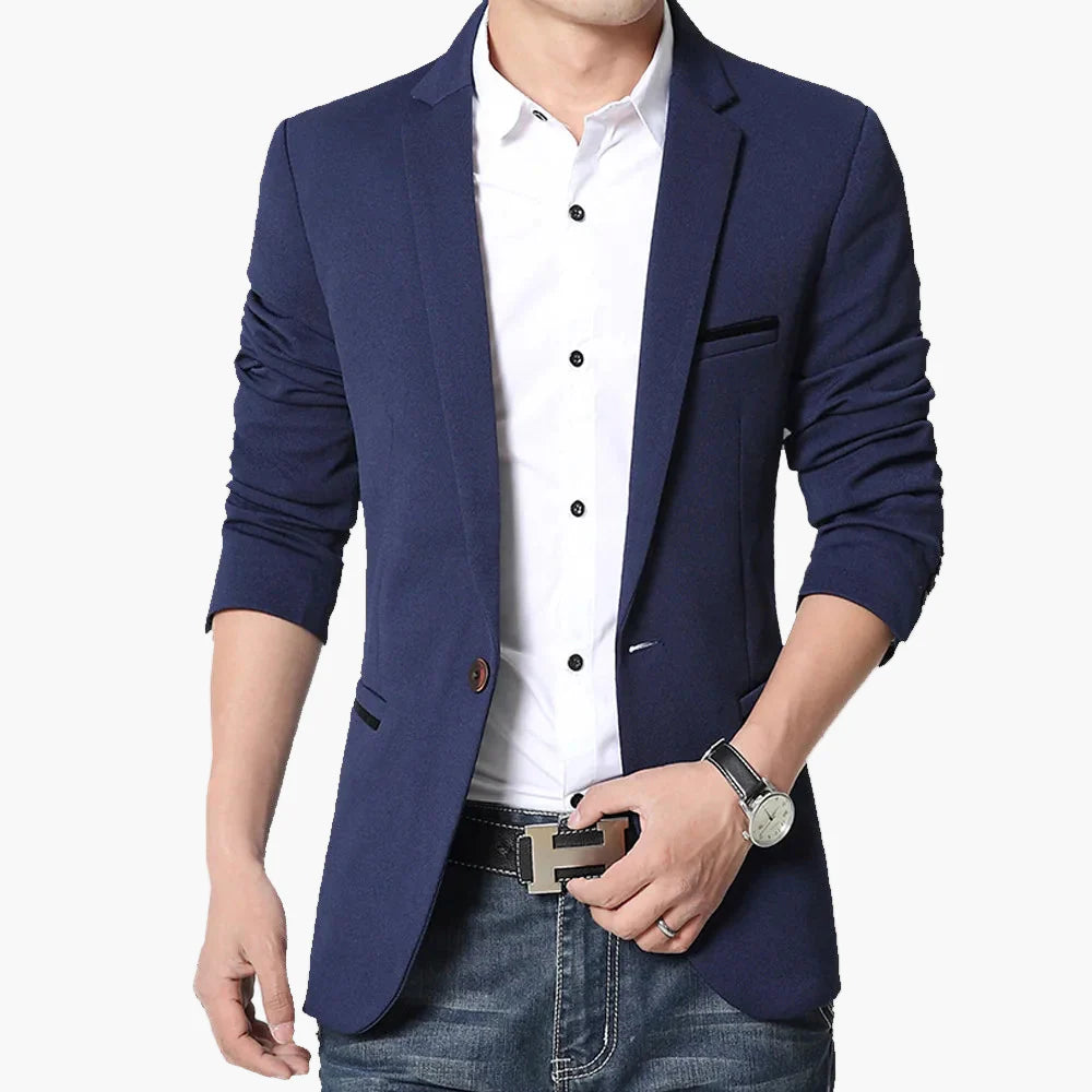Herren Business Casual Sakko – Modernes Blazer-Jackett für Büro & Freizeit
