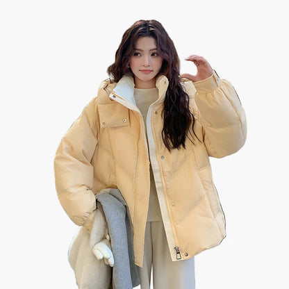 Damen Winter Steppjacke im Oversized-Look – Modisch & Warm für Alltag und Freizeit