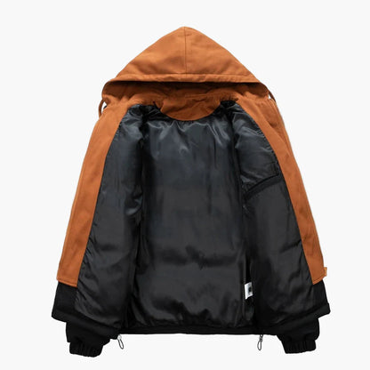 Herren Winter Steppjacke mit Kapuze – Modischer Outdoor Mantel, Lässiger Stil