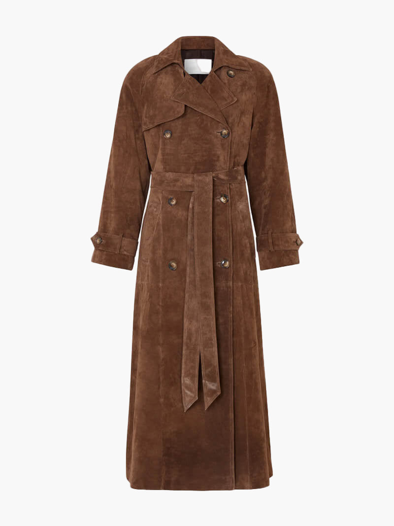Damen Trenchcoat im Longline-Design – Eleganter Mantel für stilvolle Outfits