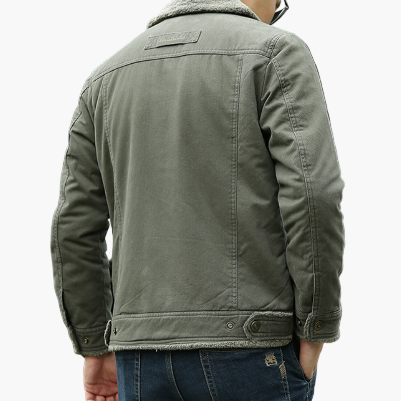 Herren Outdoor-Thermojacke mit weichem Futter – Winddicht, Stilvoll & Vielseitig