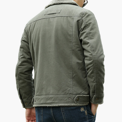 Herren Outdoor-Thermojacke mit weichem Futter – Winddicht, Stilvoll & Vielseitig