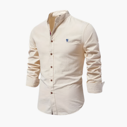 Herren Modernes Langarm Freizeithemd – Stilvolles Polodesign für Alltag & Büro