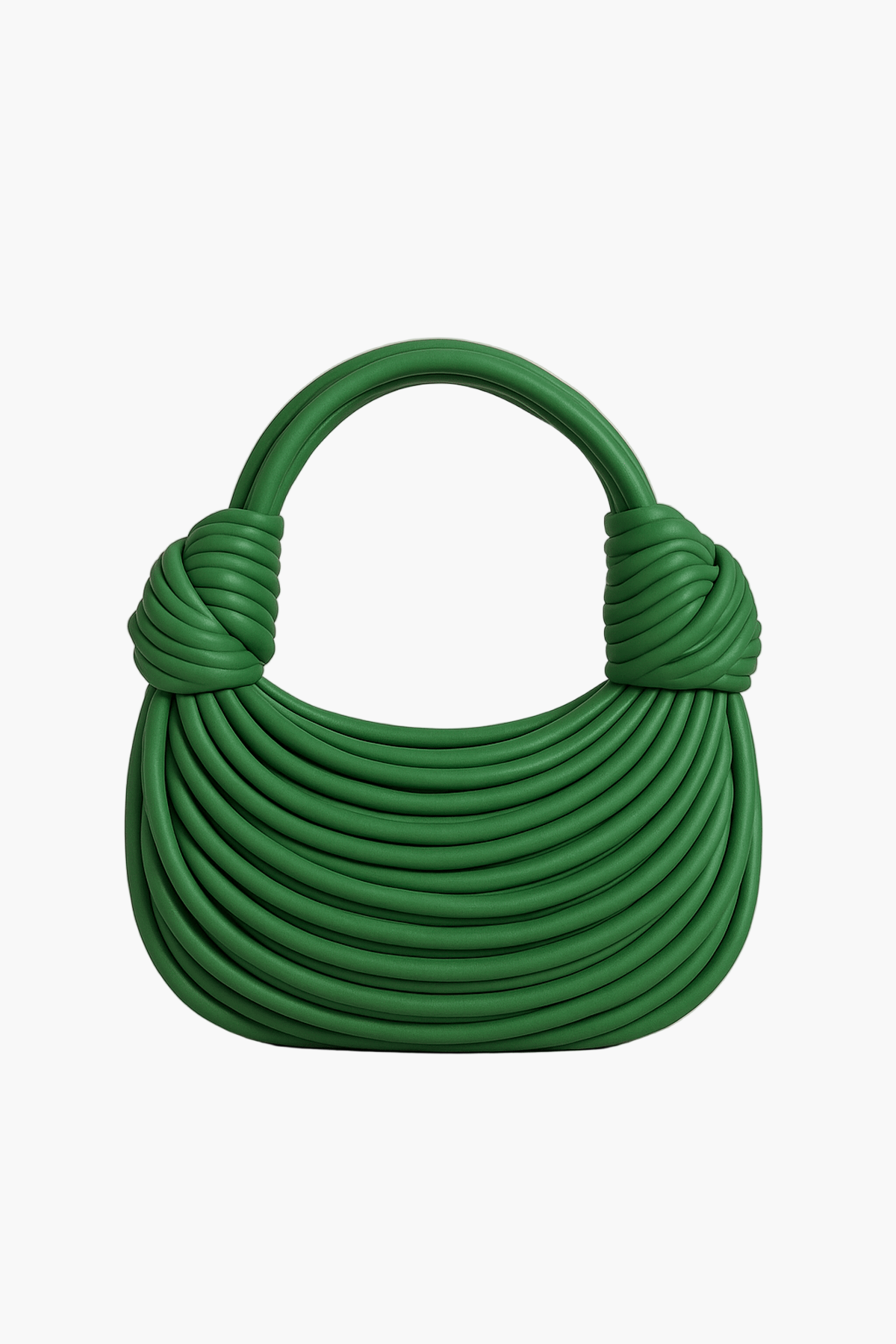 Damen Designer Handtasche mit skulpturalem Nudel-Design für modernen Alltag