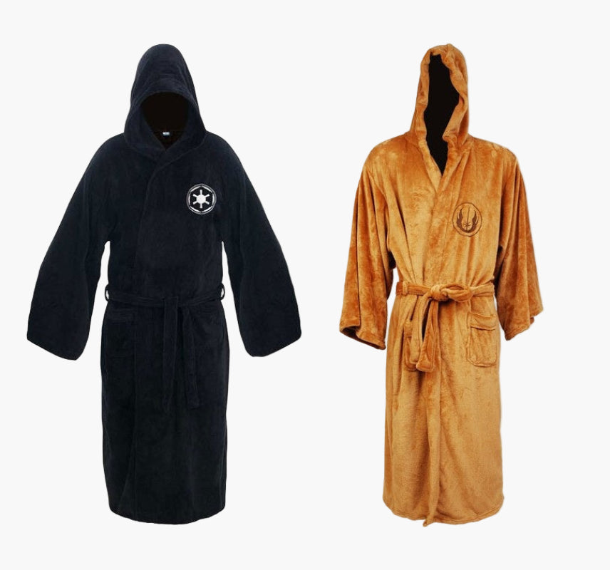 Herren Bademantel mit Kapuze – Star Wars Cosplay Stil, perfekt für Zuhause & Entspannung