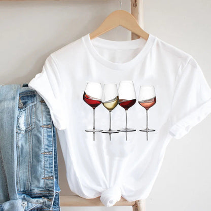 Miranda – Bedrucktes Damen-Shirt mit Kurzarm