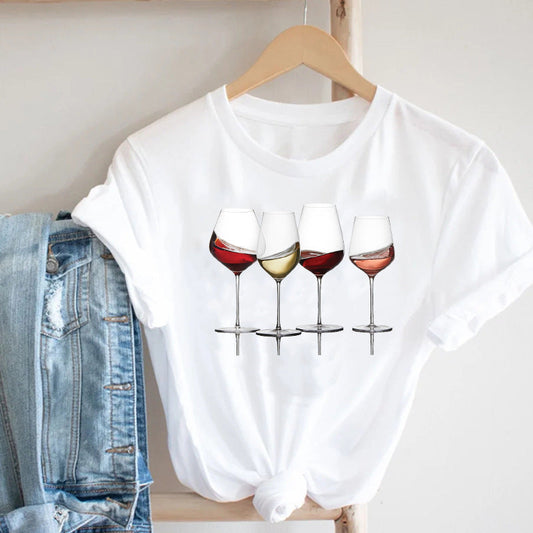 Miranda – Bedrucktes Damen-Shirt mit Kurzarm