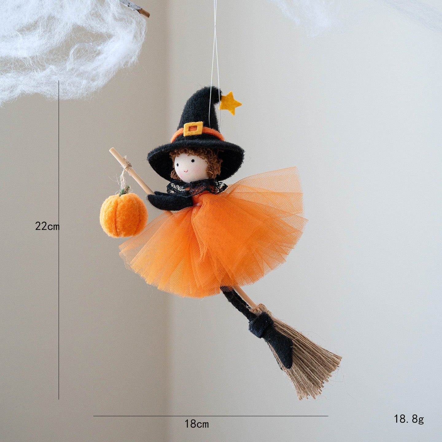 Halloween Deko Hängende Hexenfiguren für Kinderzimmer und Party – Zauberhafte Europäische Stil Deko