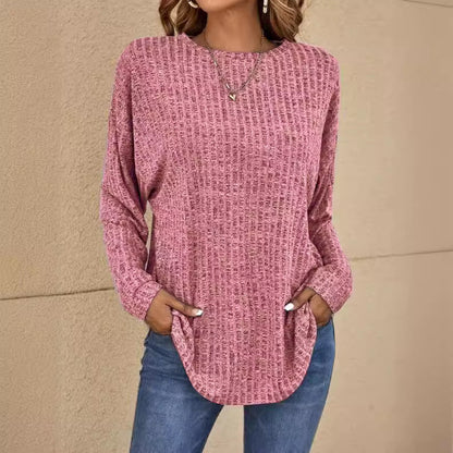 Ian – Herbst Strickpullover mit Rundhalsausschnitt und Streifen